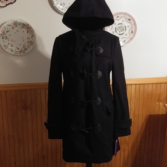 Vera Italia black wool coat Size small - Picture 1 of 15